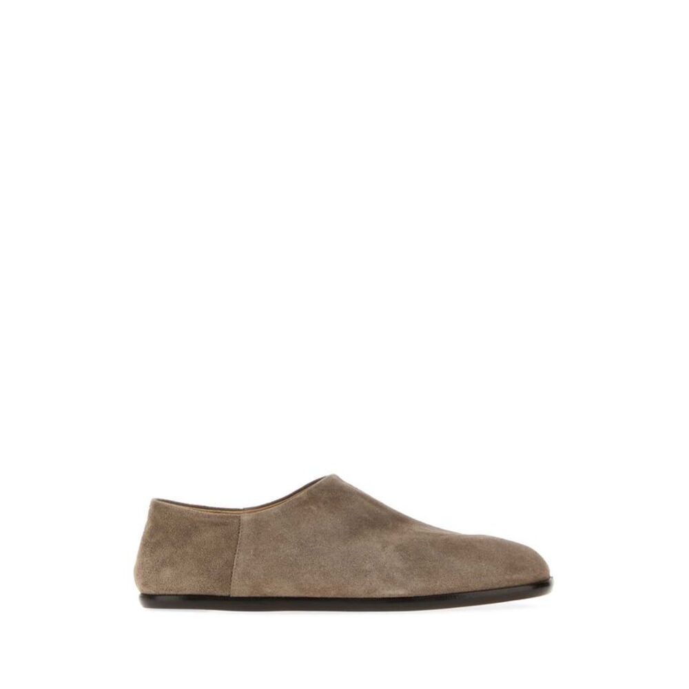 Maison Margiela Men Dove Grey Suede Tabi Loafers